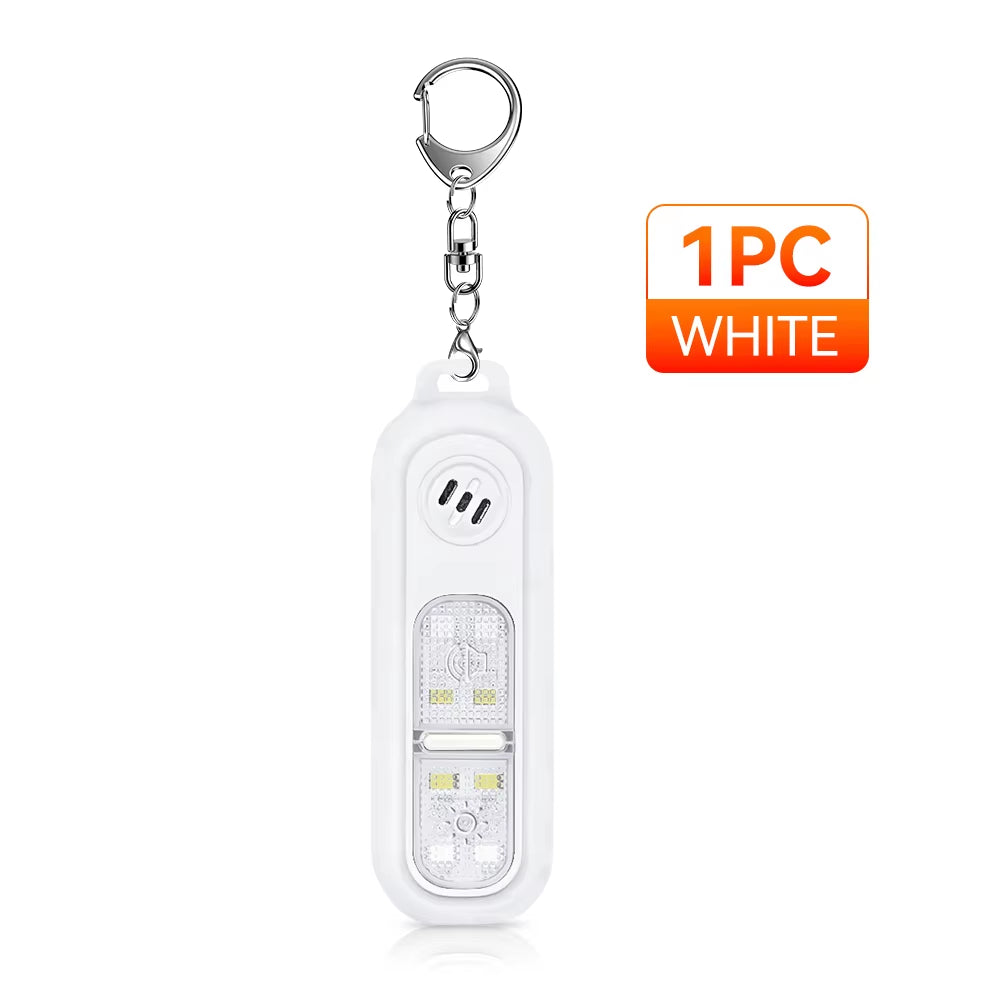 130 Db Loud Keychain Alarm Self Defense Alarm for Girl Women Security Protect Alarm SOS Emergency Safety Alert Device