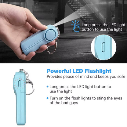 Personal Security Alarm Self Defense 130Db Loud Keychain Portable Safety Anti-Satyr for Women Child Elder Girl Emergency Alarm