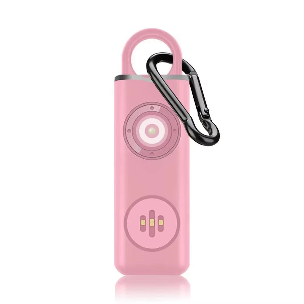 130 Db Loud Keychain Alarm Self Defense Alarm for Girl Women Security Protect Alarm SOS Emergency Safety Alert Device